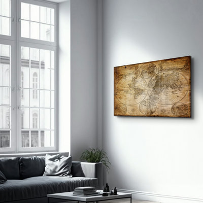 Élégante peinture murale en verre trempé de 13,8 po x 21,7 po | 100% verre trempé, épaisseur: 0,16 pouce | Imprimé UV pour des couleurs éclatantes | Parfait pour la décoration intérieure, le salon et les espaces de bureau