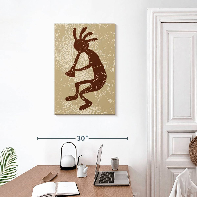 Lelar Native American Deity Grunge, 30" H x 20" W