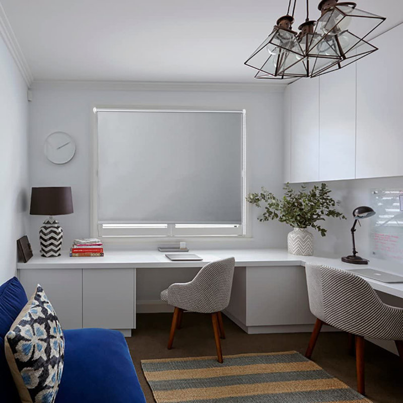 Blackout Roller Blind, 160cm L x 120cm W, Grey
