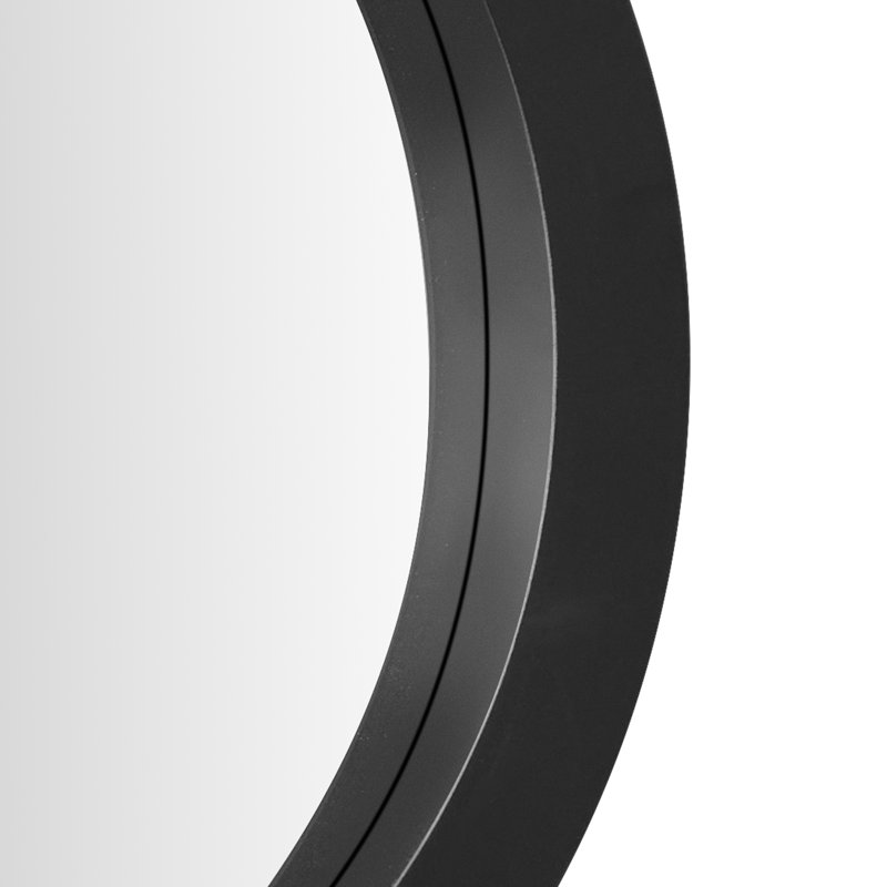  Allysan 5-Piece Modern Black Round Wall Mirror Set, Black