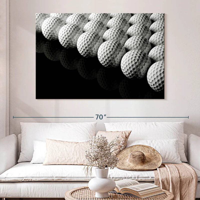 Sireci Rows Of Golf Balls, 34" H x 51" W