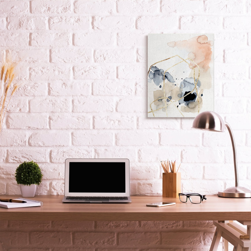 «Abstracted Musical Beats Boho» par Victoria Barnes - Peinture sur toile, Toile tendue, H 30 po x l 24 po