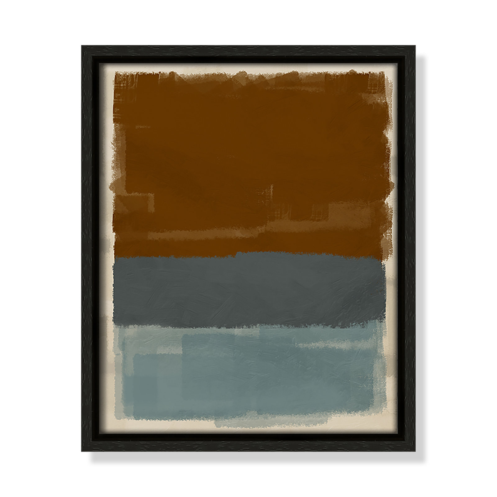 Turbulent Honesty Print by Marcus Prime, 9.5'' W x 11.5'' H, Espresso Floater