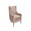 Chaise d'appoint à dossier haut en caramel