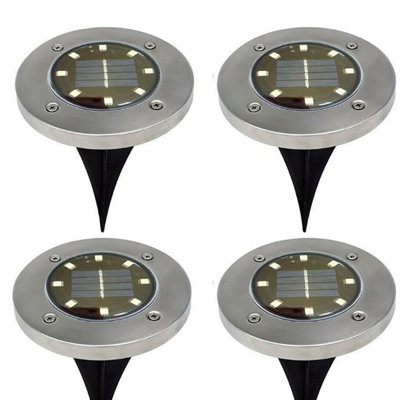 Low Voltage Solar Powered Integrated LED Metal Well Light Pack