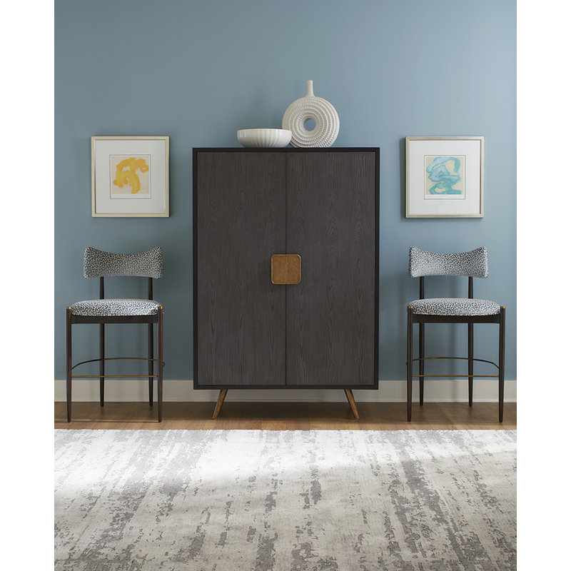 Accent Cabinet, Black Grain Ash, Brown