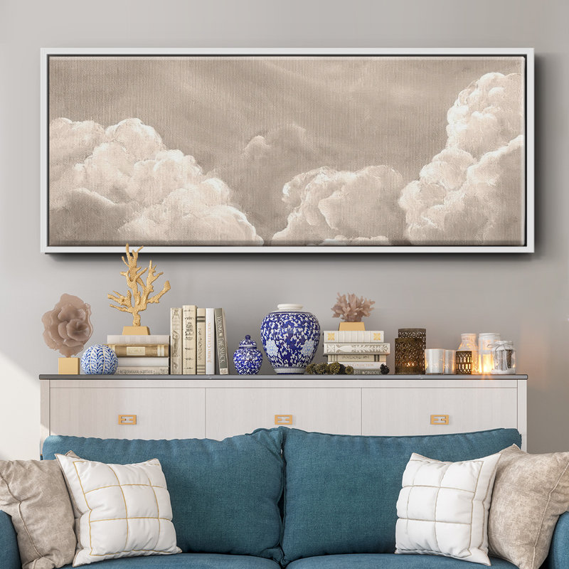 «Painted Clouds II», toile encadrée, H 20 po x l 50 po