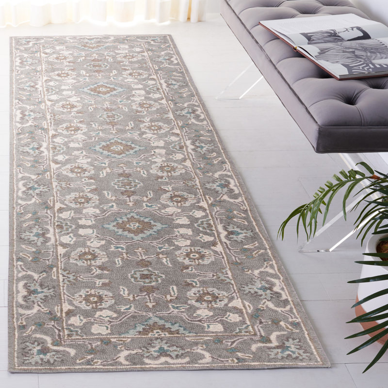 Tansy Wool Oriental Indoor Rug, Runner 2'3" x 12'