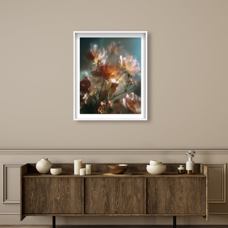 Mystic Meadow Framed Graphic Art, 31.5"H x 25.5"W, White Shadowbox