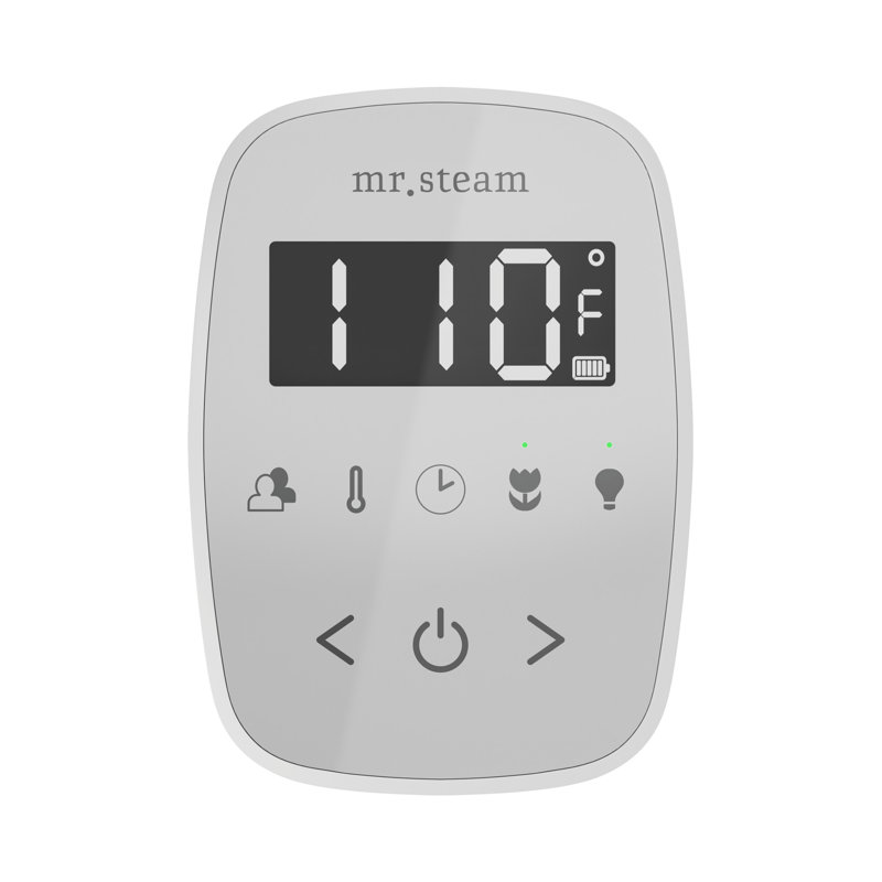Régulateur de douche à vapeur TempoFlex, Noir / chrome poli
