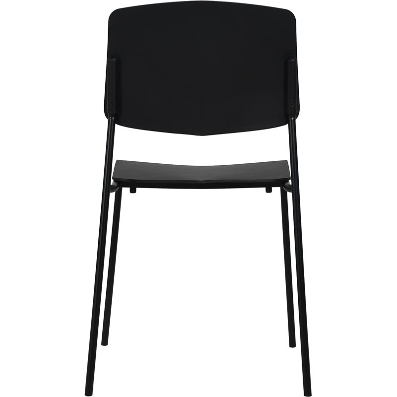 Chaise de terrasse empilable Isbella, Noir