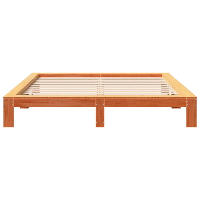 Solid Wood Bed, Super King (6'), Wax Brown