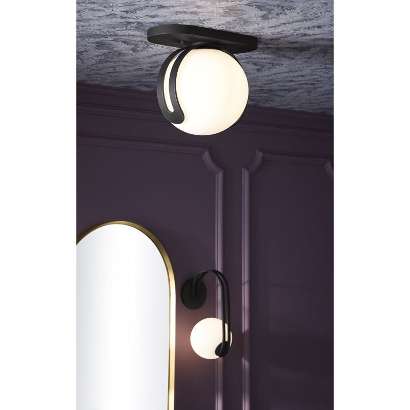 Kraga 13" 1 - Light Sconce, Matte Black