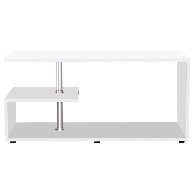 Cirilis Coffee Table with Storage, White