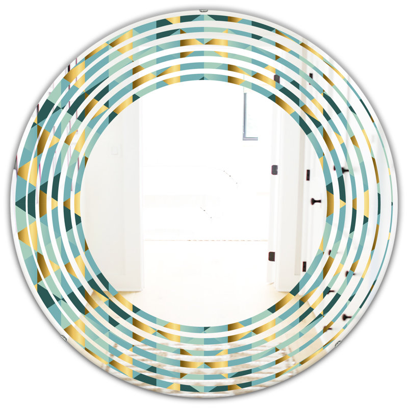 Miroir mural Coastal, 23,6 po x 23,6 po, Wave Dynamics V