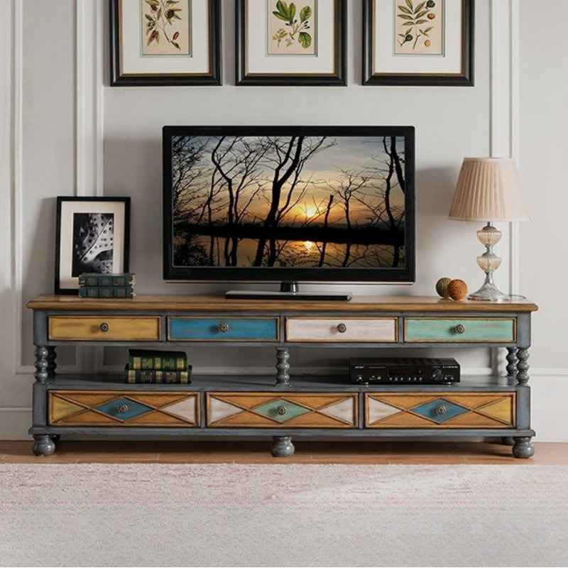 Retro Painted TV Cabinet