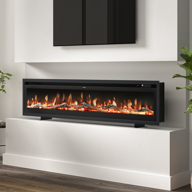 Ketilfrith Electric Inset Fire, 34.1cm H x 177.8cm W x 14.2cm D
