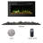 Gwawr 30'' W Black Electric Fireplace