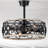 Luo 25 Inch Matte Black Finish Ceiling Fan With Remote