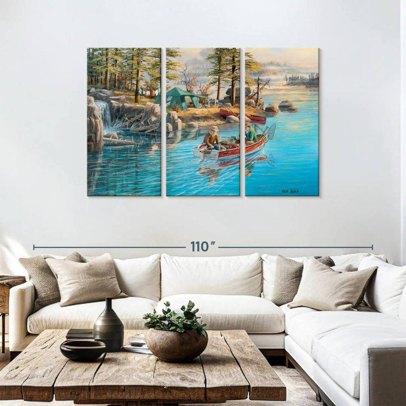 Senne Fishing Camp, 48" H x 74" W