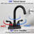 Modern 2-handle Bathroom Faucet with Drain Assembly-100512095