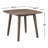 Jarvis 40.5 " Extendable Rubberwood Square Solid Wood Top with Solid Wood Base Dining Table