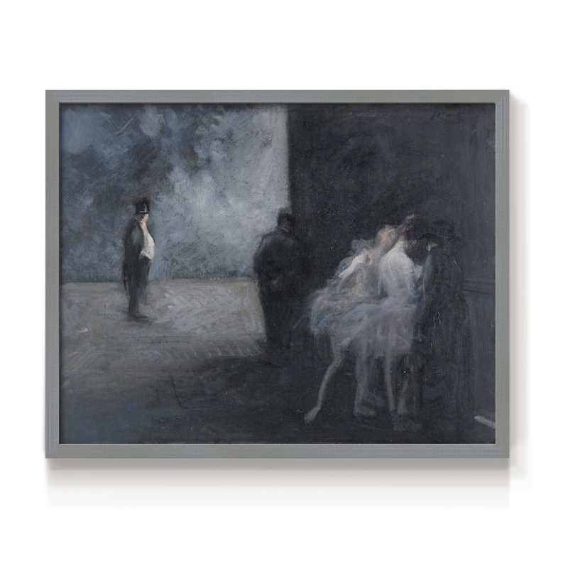 Paysages rétro-DCCLIX - reproduction encadrée, H 11 po x l 14 po, Gris