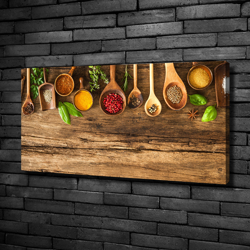 Spices of Wood 1 Piece Wrapped Canvas Wall Art