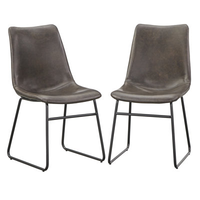Chaise d'appoint en brun