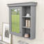 Armoire à pharmacie murale avec miroir, tablettes réglables et porte à fermeture en douceur-619992372