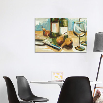 Pears Well With Wine by Heather A. French-Roussia - Wrapped Canvas Gallery-Wrapped Canvas Giclée