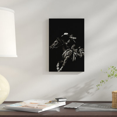 « scratching rodeo i », impression sur toile