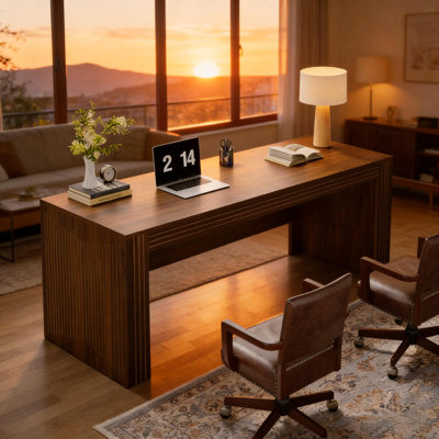 Bureau de direction de conception minimaliste, bureau d'ordinateur, bureau d'écriture élégant