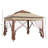 11' X 11' Pop Up Canopy, Outdoor Patio Gazebo Shelter With Removable Zipper Netting