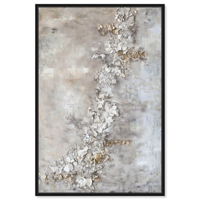 Rust Fragment Canvas Elegant Gold Abstract by Art Remedy