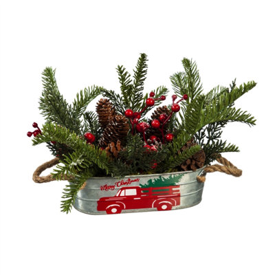 Branche de pin artificiel 8 "en pot