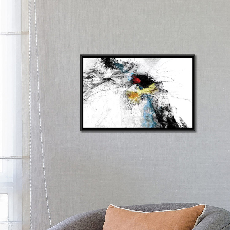 « b&w ii », impression sur toile, H 18 po x l 26 po x P 1,5 po, Toile avec cadre noir, Pas de tapis
