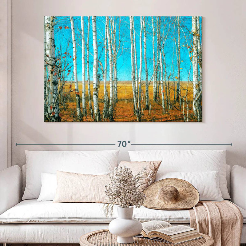 Harnek Birch Forest In October, 34" H x 51" W