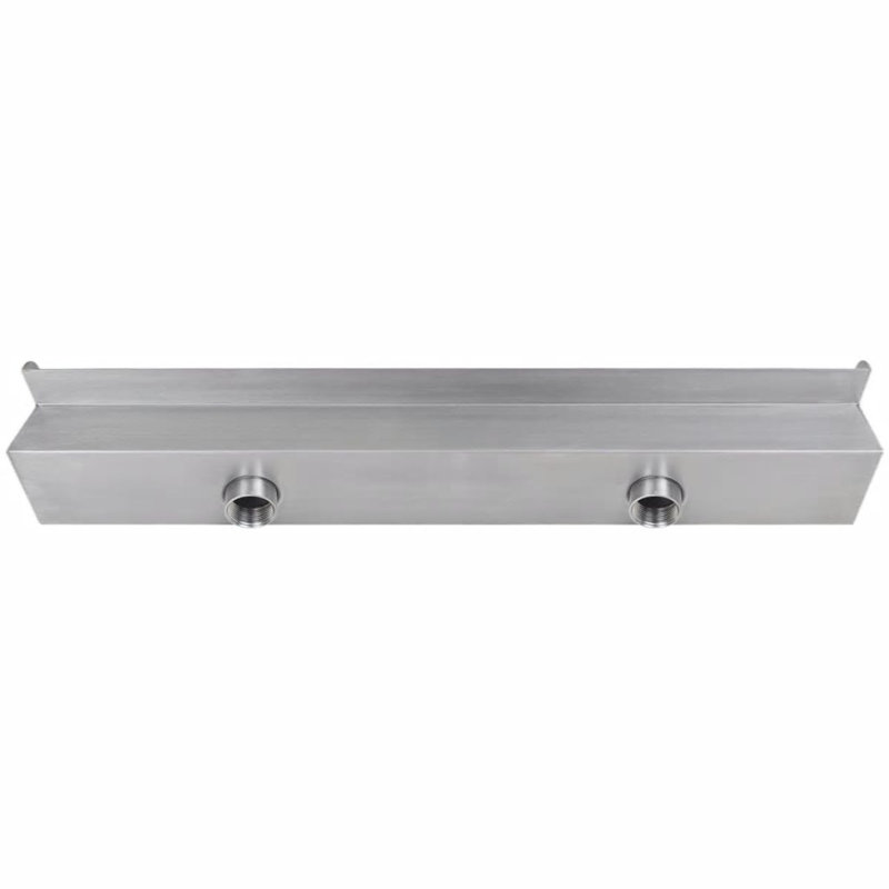 Fontaine cascade pour piscine en acier inoxydable, H 3,15 po x l 35,43 po x P 4,5 po