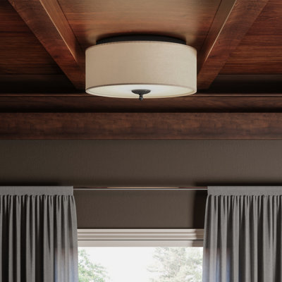Blueprint Collection Fabric Flush Mount