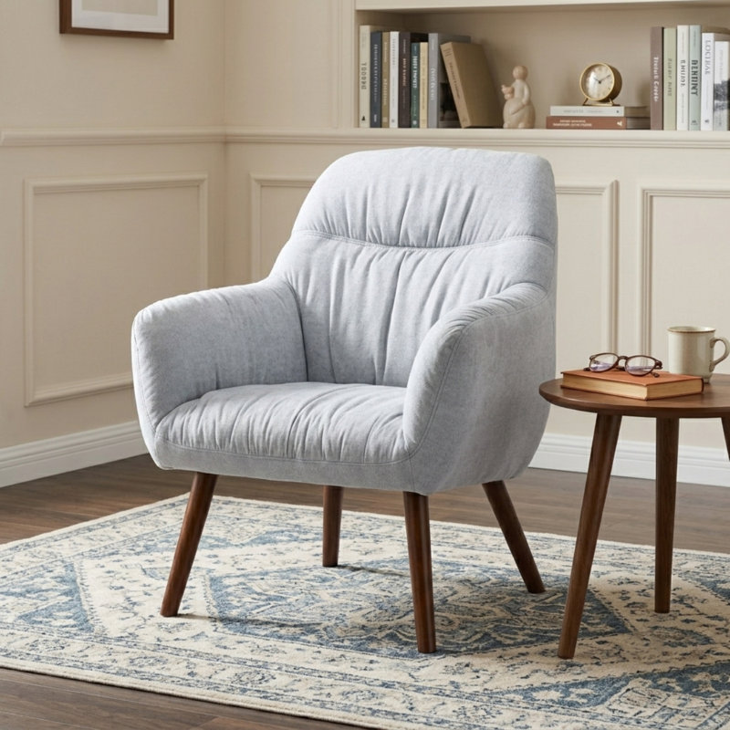 Fauteuil rembourré 30,31 po, Gris clair