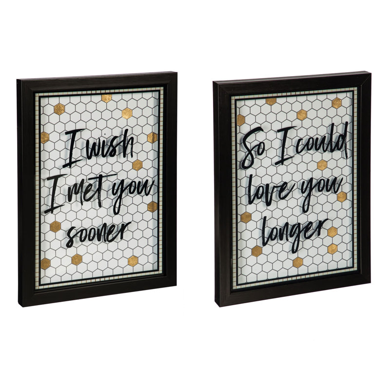 Ensemble de décoration murale « i love you you you you you you you you plus tôt ».