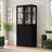 70.9"H Display cabinet with 3 drawers-107330600