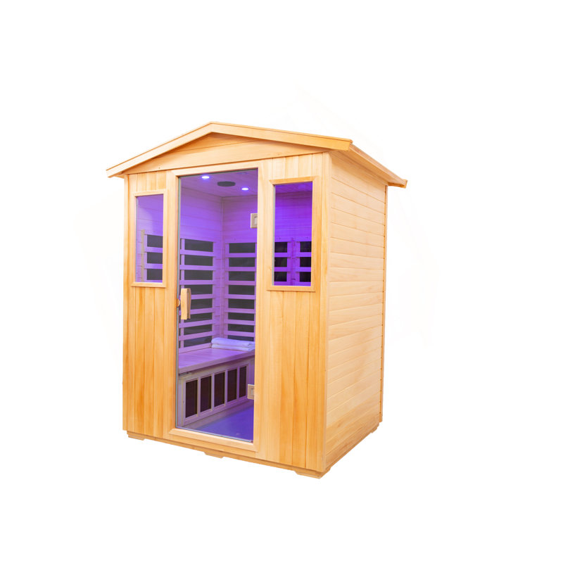 Sauna d'extérieur infrarouge lointain pour quatre personnes
