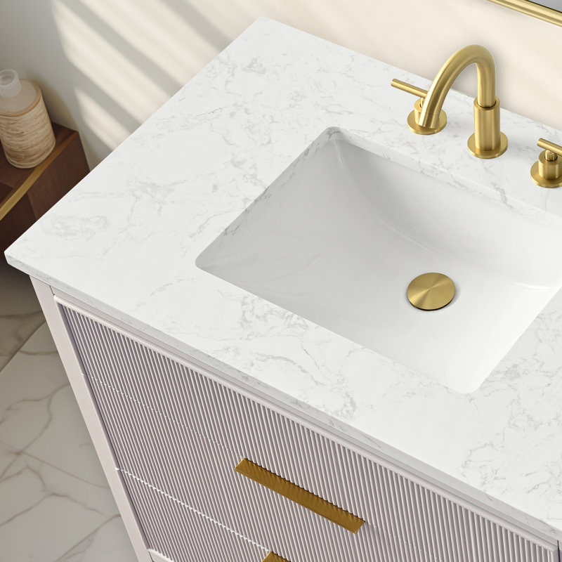 Emma 36" W Single Vanity, Taupe