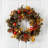 Persimmon and Pinecones Artificial Fall Wreath
