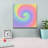 'Pastel Rainbow Swirl' by Art Licensing Studio Canvas Wall Art-638028349
