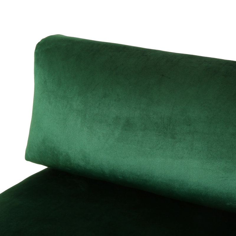 111'' Velvet Sofa, Emerald
