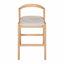 Tabouret en bois d'hévéa, ensemble de 2
