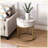 Modern Round Side Table with storage